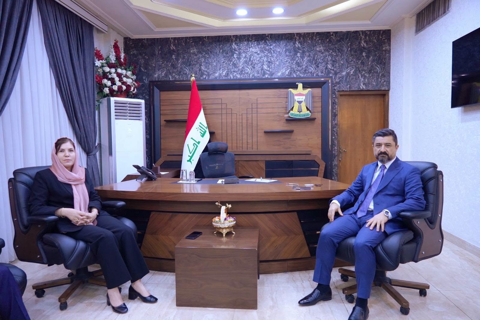 وزير العدل يستقبل وكيل وزارة العدل في إقليم كردستان لبحث آليات تنفيذ استراتيجية سيادة القانون